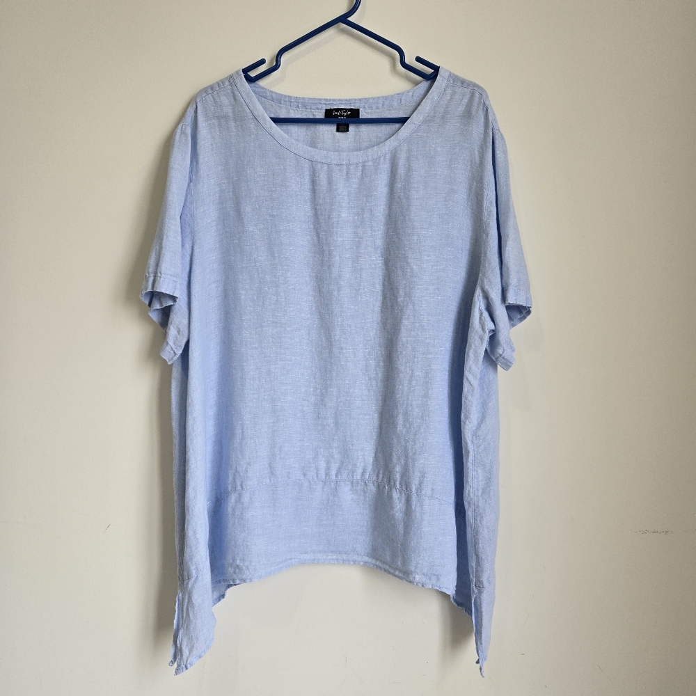 Lord & Taylor Blue Short Sleeve Tee